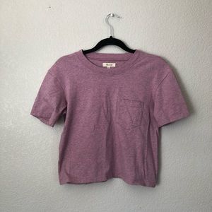 Heather berry pocket t
